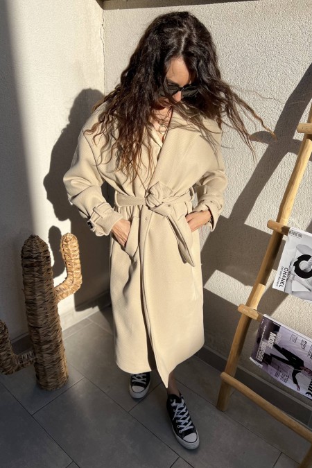 MANTEAU BEIGE ZACHARIA