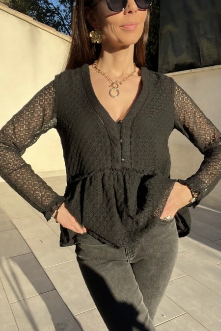 BLOUSE NOIRE ANNA