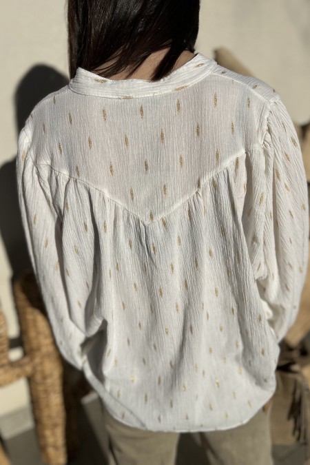 BLOUSE BLANCHE ROMANE