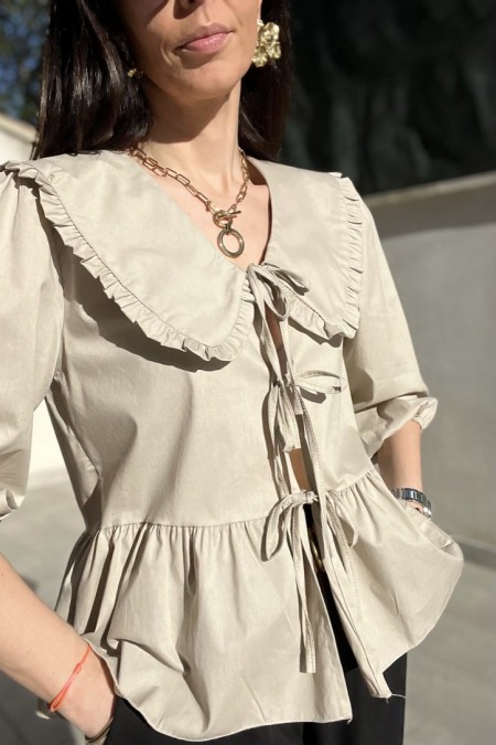 BLOUSE BEIGE CLAUDYN