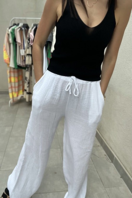 PANTALON BLANC BETSIE